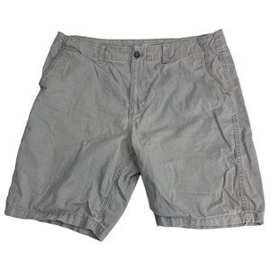 Old Navy Men's Chino Shorts 38 Grey Gray 100% Cotton 9" Inseam